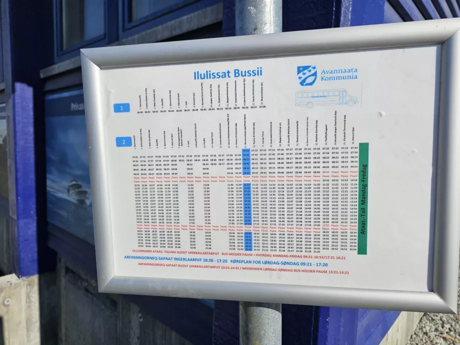 Rozkład jazdy autobusów