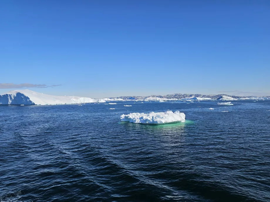 Widok z pokładu wokół Ilulissat