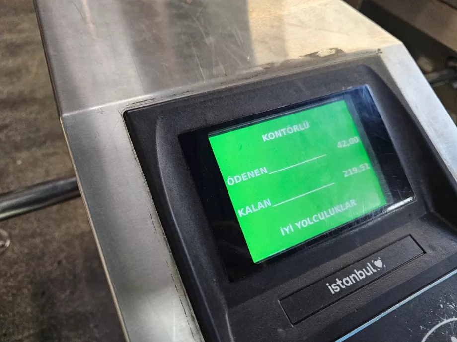 Równowaga na Istanbulkart