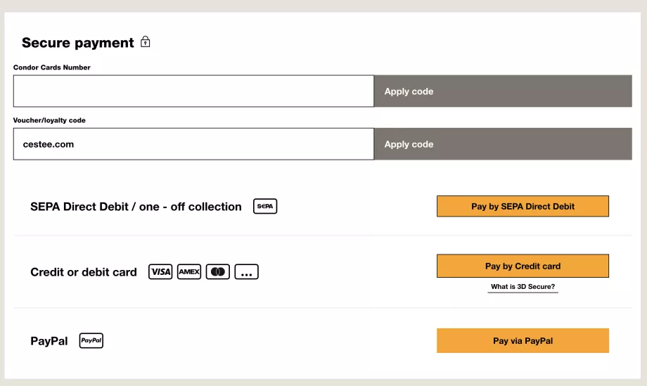 Kod promocyjny - Condor.com