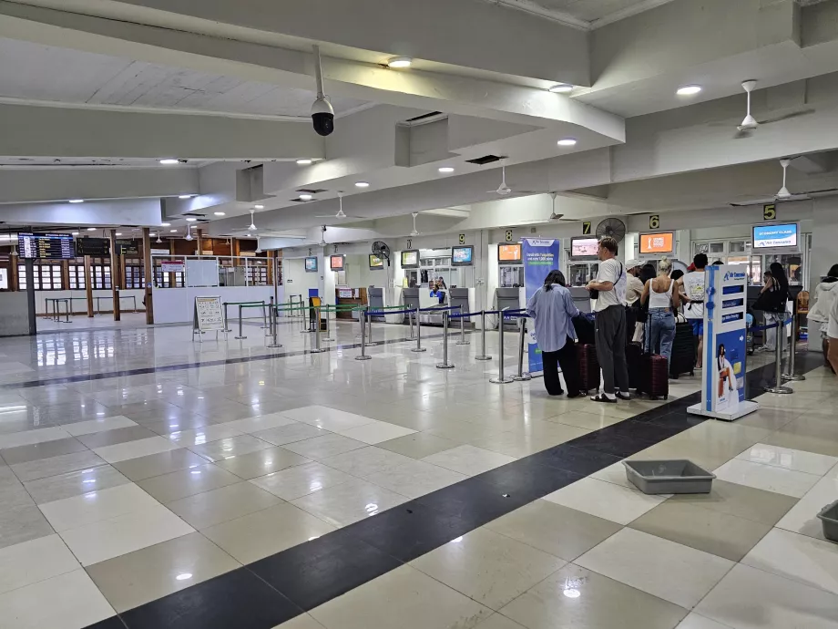 Terminal 2A, stanowiska odprawy