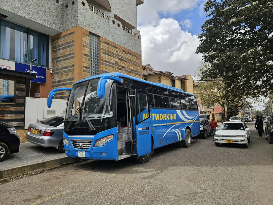 Przystanek autobusowy w kierunku lotniska przy India Street