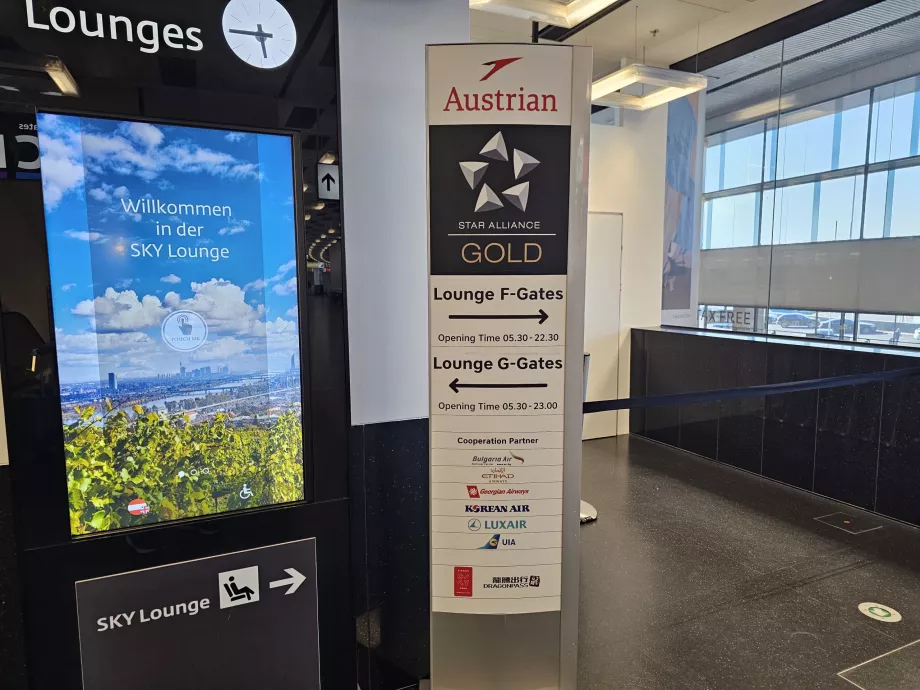 Oznaczenie Austrian Lounge