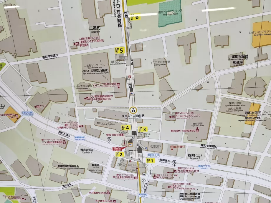 Mapa wyjść ze stacji metra