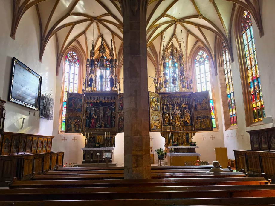 Słynne ołtarze w kościele katolickim w Hallstatt