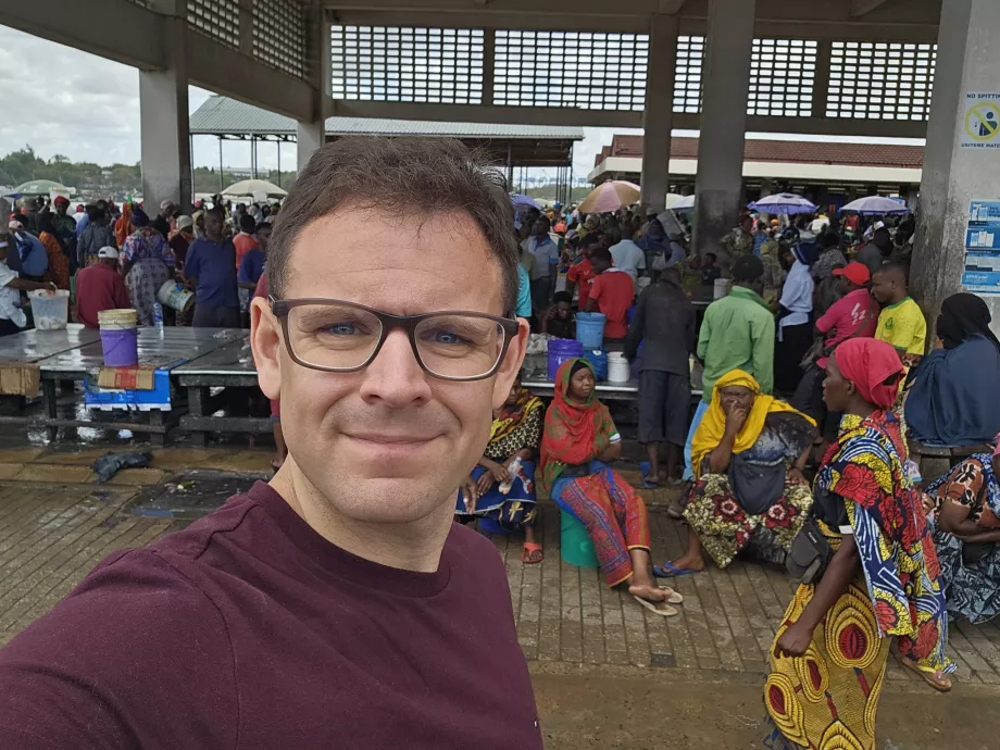Ja na targu rybnym Ferry
