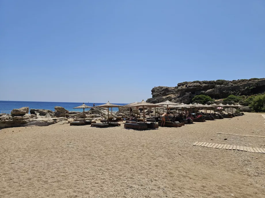 Plaża w pobliżu źródeł Kallithea