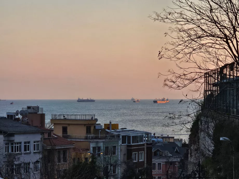 Widok z ulic pod Błękitnym Meczetem