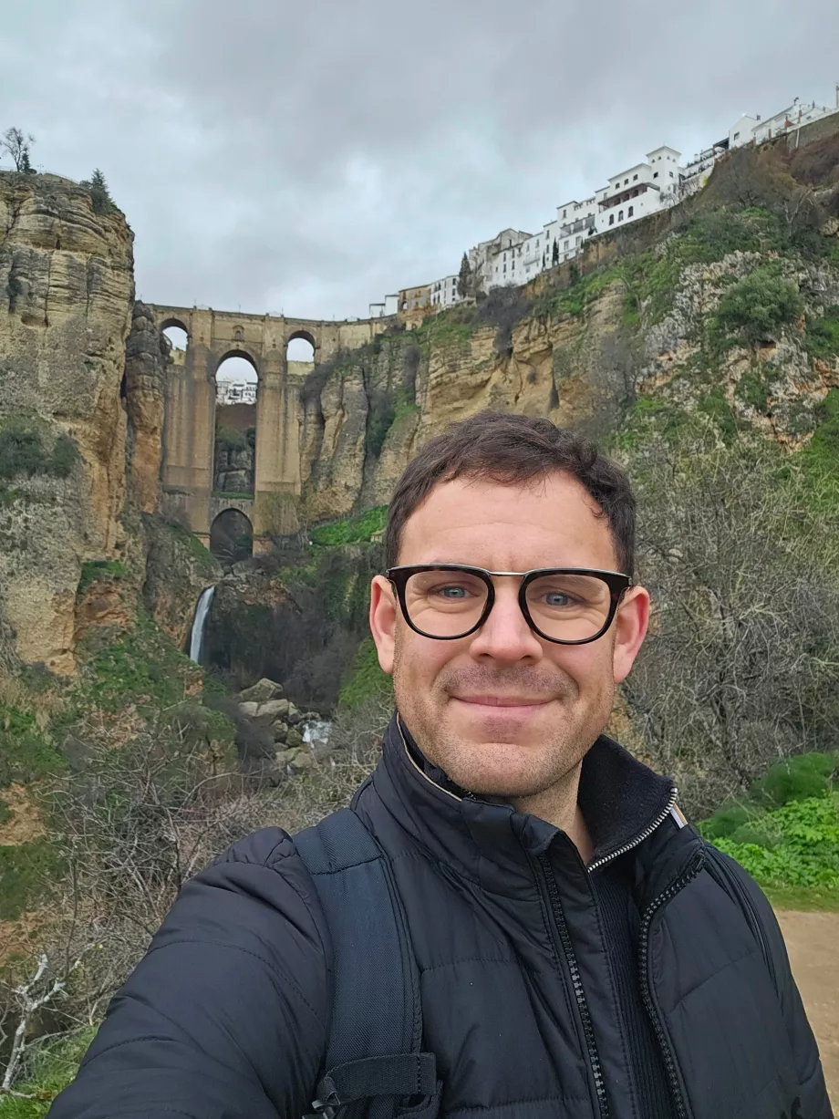 Ja na punkcie widokowym Mirador Puente Nuevo