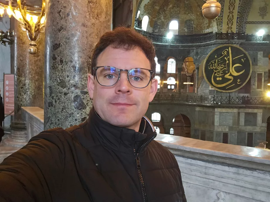 Ja w meczecie Hagia Sofia