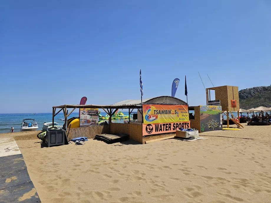 Sporty wodne, plaża Tsambika