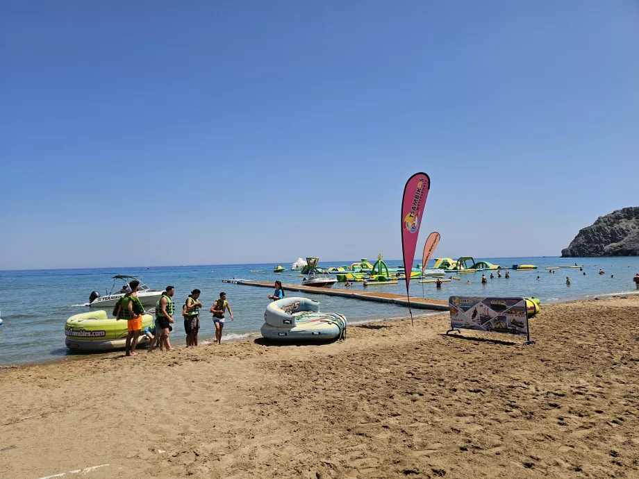 Sporty wodne, plaża Tsambika