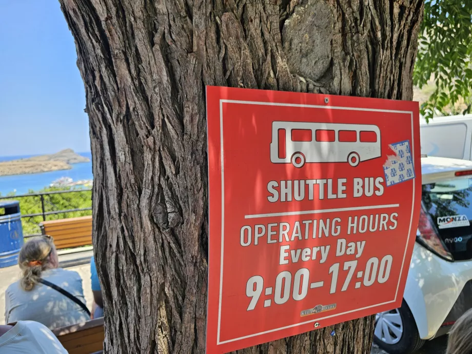 Autobus wahadłowy Lindos
