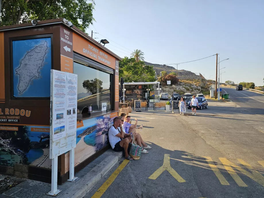 Sprzedaż biletów autobusowych, Lindos