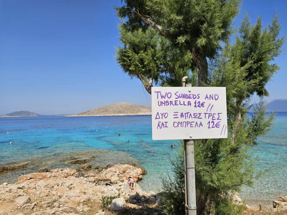 Ceny, plaża Ftenagia