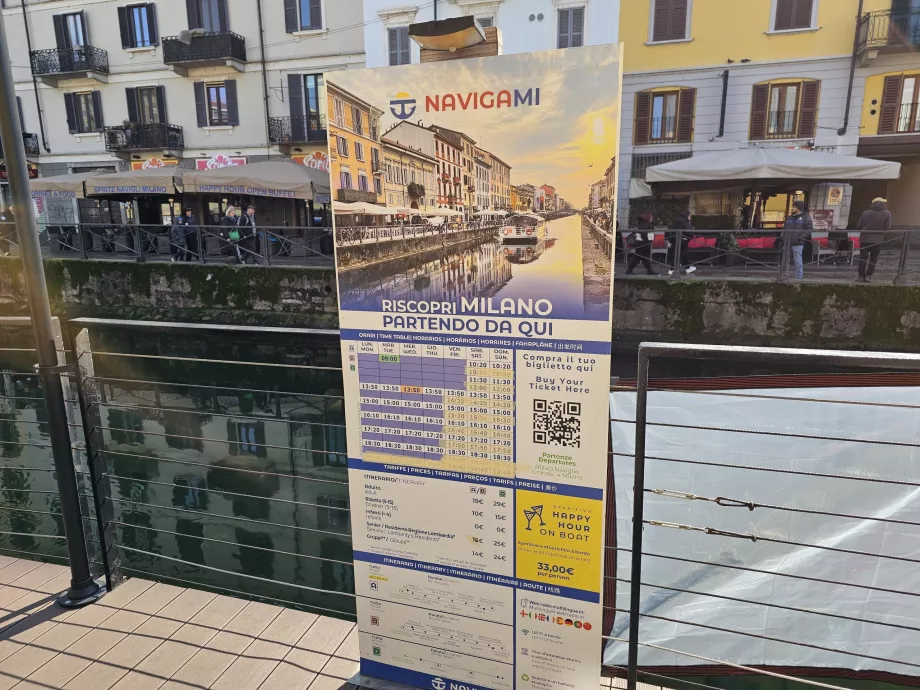 Wycieczka łodzią po Navigli
