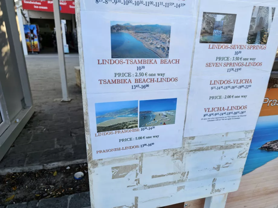 Rozkład jazdy Lindos