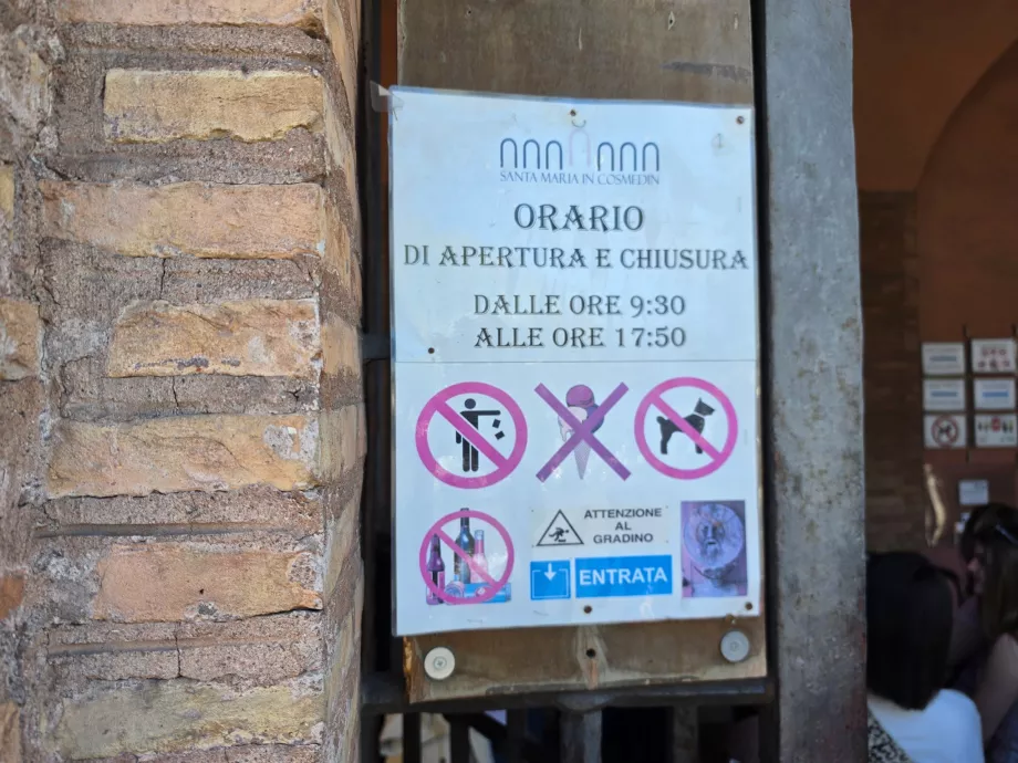 Godziny otwarcia Bocca della Verita