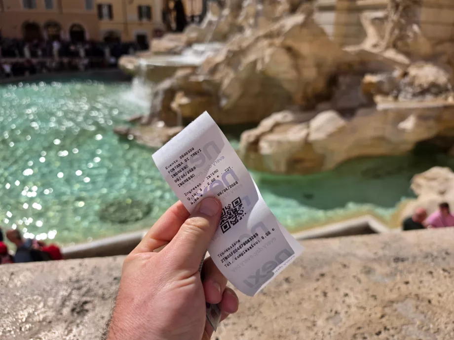 Bilet do Fontanny di Trevi
