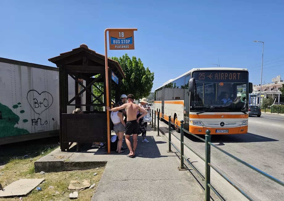 Autobus w Faliraki