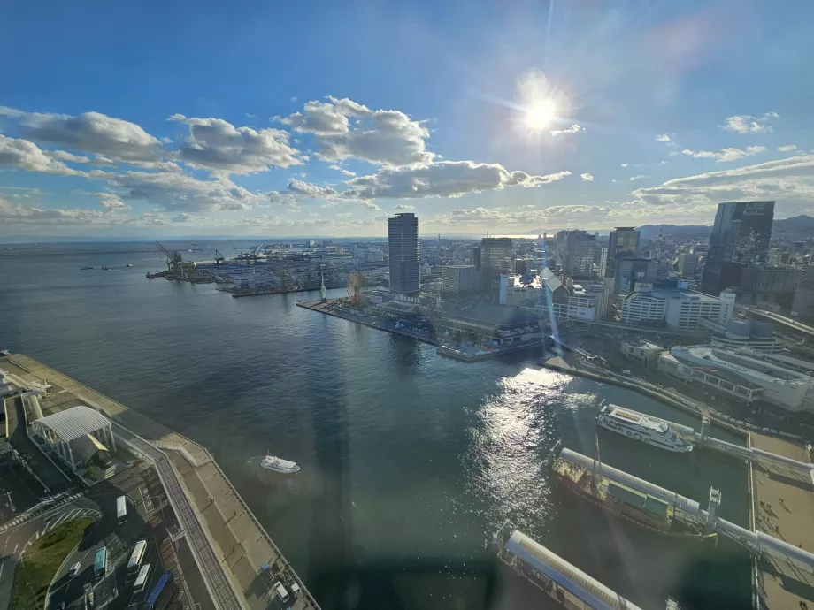 Widok z wieży portowej w Kobe