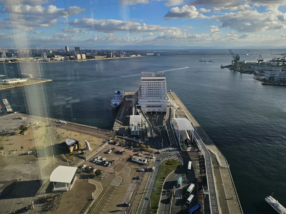 Widok z wieży portowej w Kobe