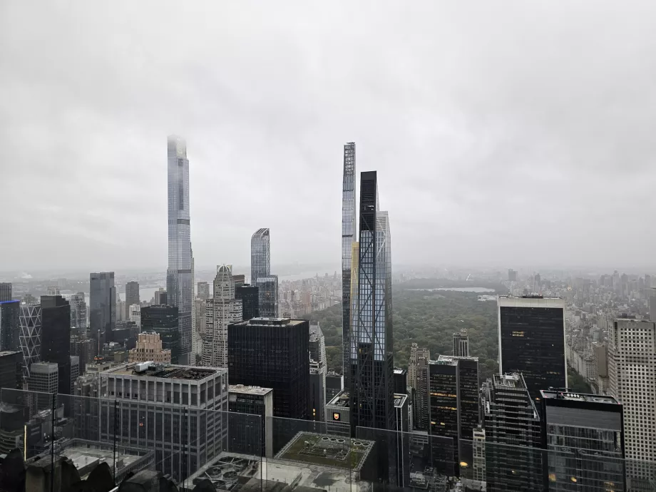 Rockefeller Center - widok w kierunku Central Parku