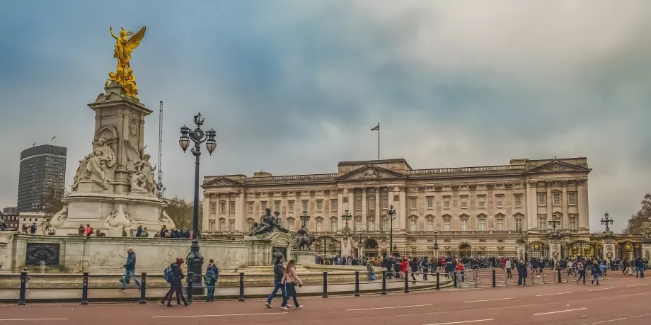 Widok ogólny pałacu Buckingham