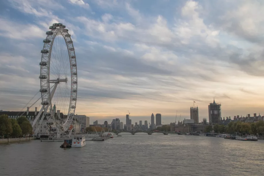 Widok na London Eye