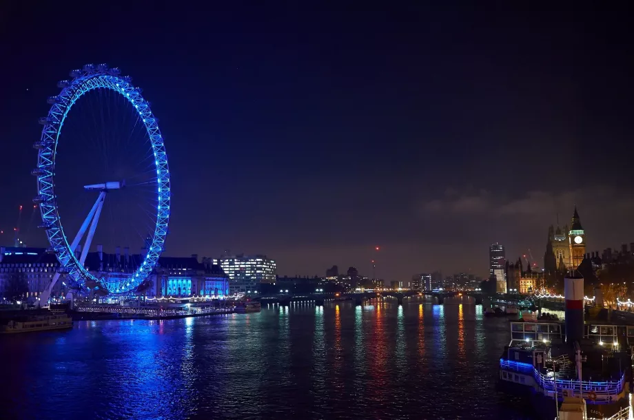 Nocne London Eye