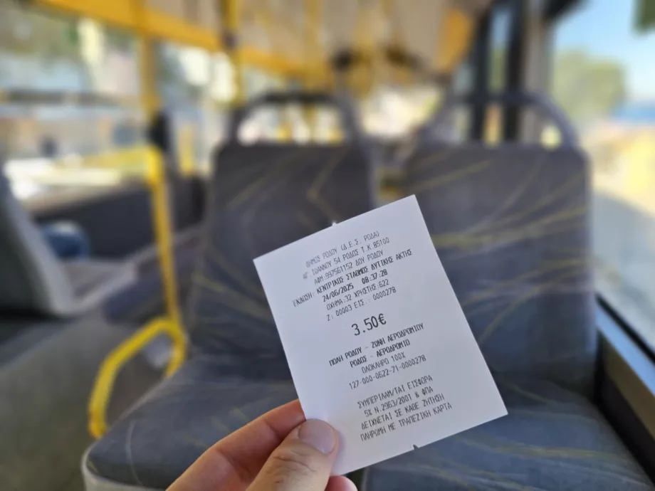 Bilet autobusowy D.E.S. Roda
