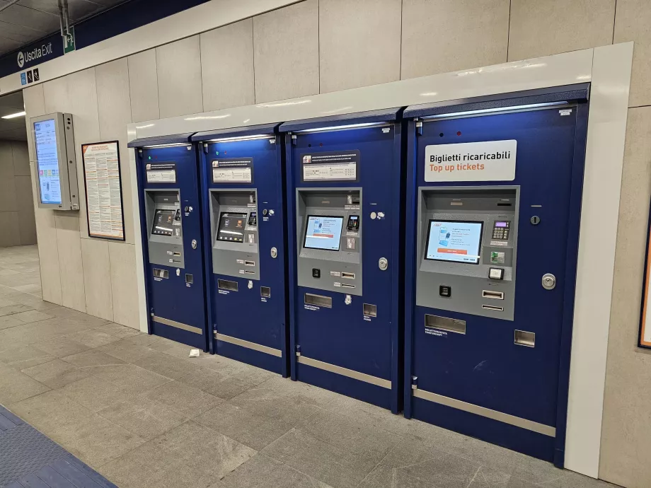 Automaty biletowe w metrze