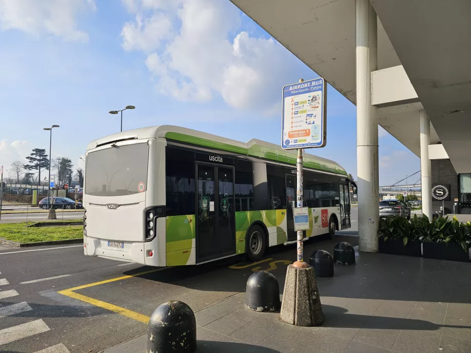 Przystanek bezpłatnego autobusu wahadłowego przy Terminalu 1
