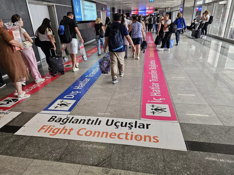 Oznakowanie korytarzy transferowych