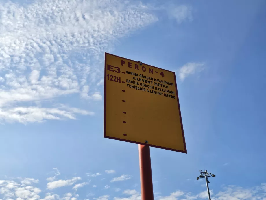 Znaki lokalnych przystanków autobusowych