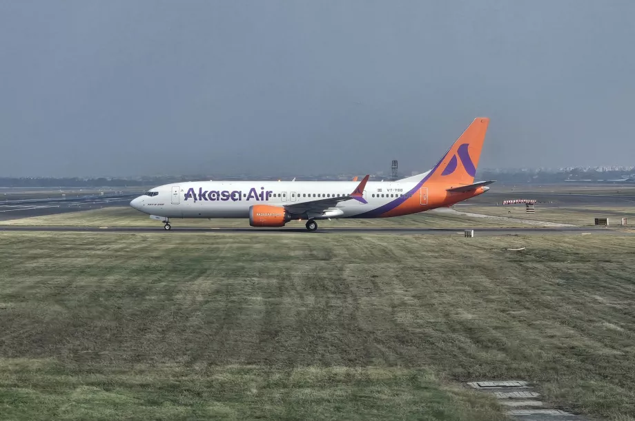 Akasa Air, Boeing 737, lotnisko w Delhi