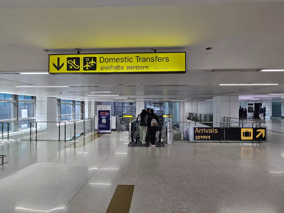 Transfer z lotów krajowych do krajowych, Terminal 3