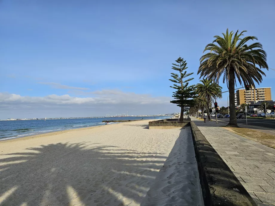 Plaża w południowym Melbourne