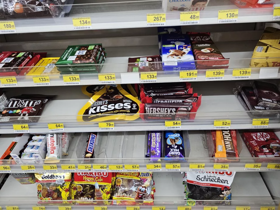 Półka ze słodyczami