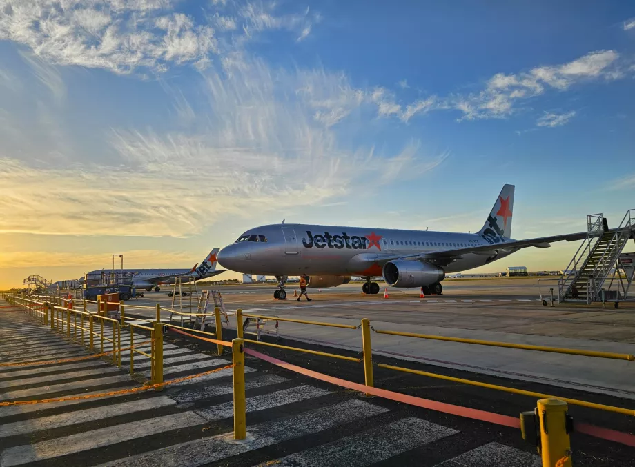 Jetstar Airlines, Airbus A320 na lotnisku Avalon Airport