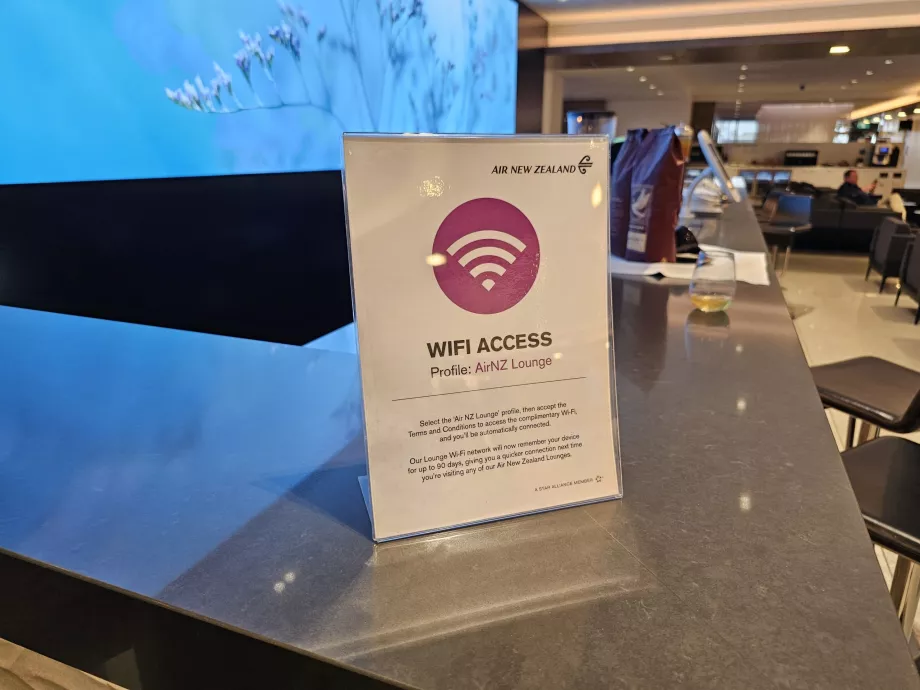 Wi-Fi, salon ANZ