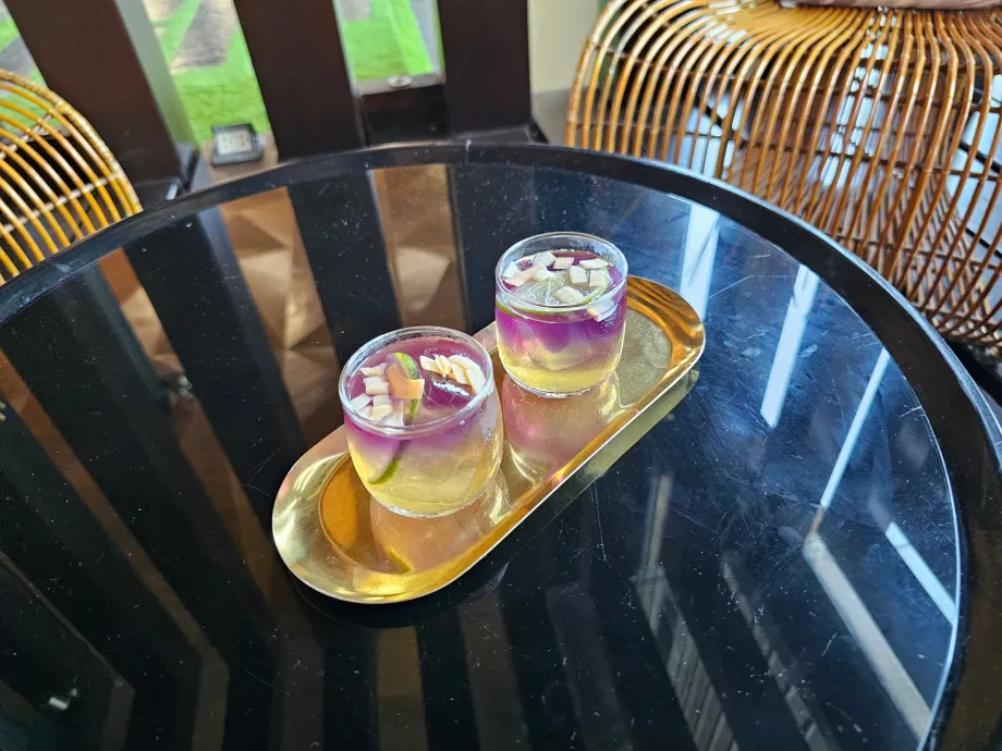 Drink powitalny podczas zameldowania